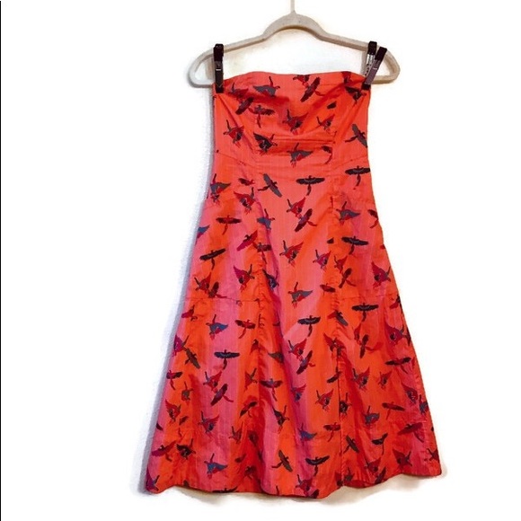 Free People Dresses & Skirts - Free People Midi Bird Dress in Coral size 4
